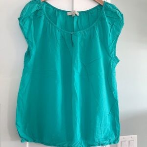 Loft cotton tee with elastic waist